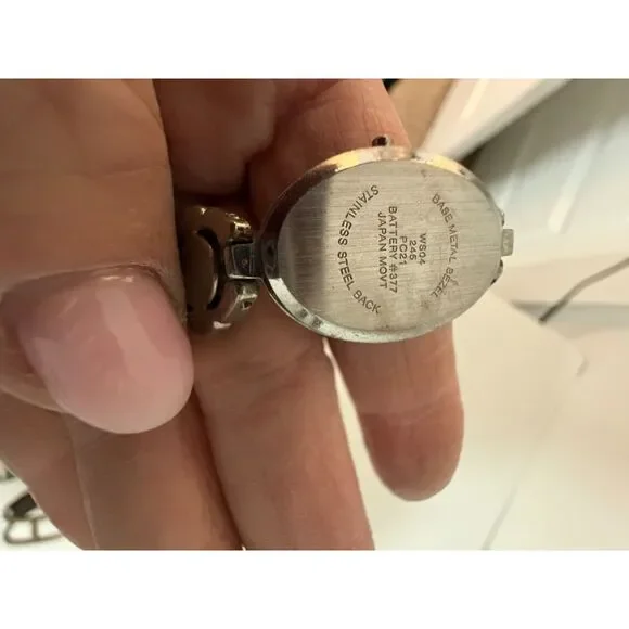 Quartz ladies watch with pretty turquoise/silver band - Picture 7 of 9